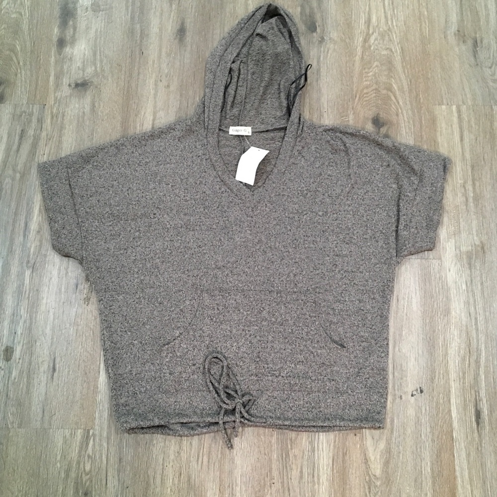 Ginger G Charcoal Hooded Top